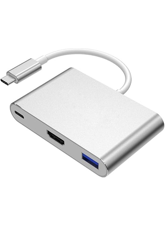 3-in-1 USB Type-C to HDMI Adapter with 4K HDMI Output, USB-C to Type-C (PD)/HDTV/USB 3.0 Adapter for Mobile Phones, Monitors, and Laptops - Image 2